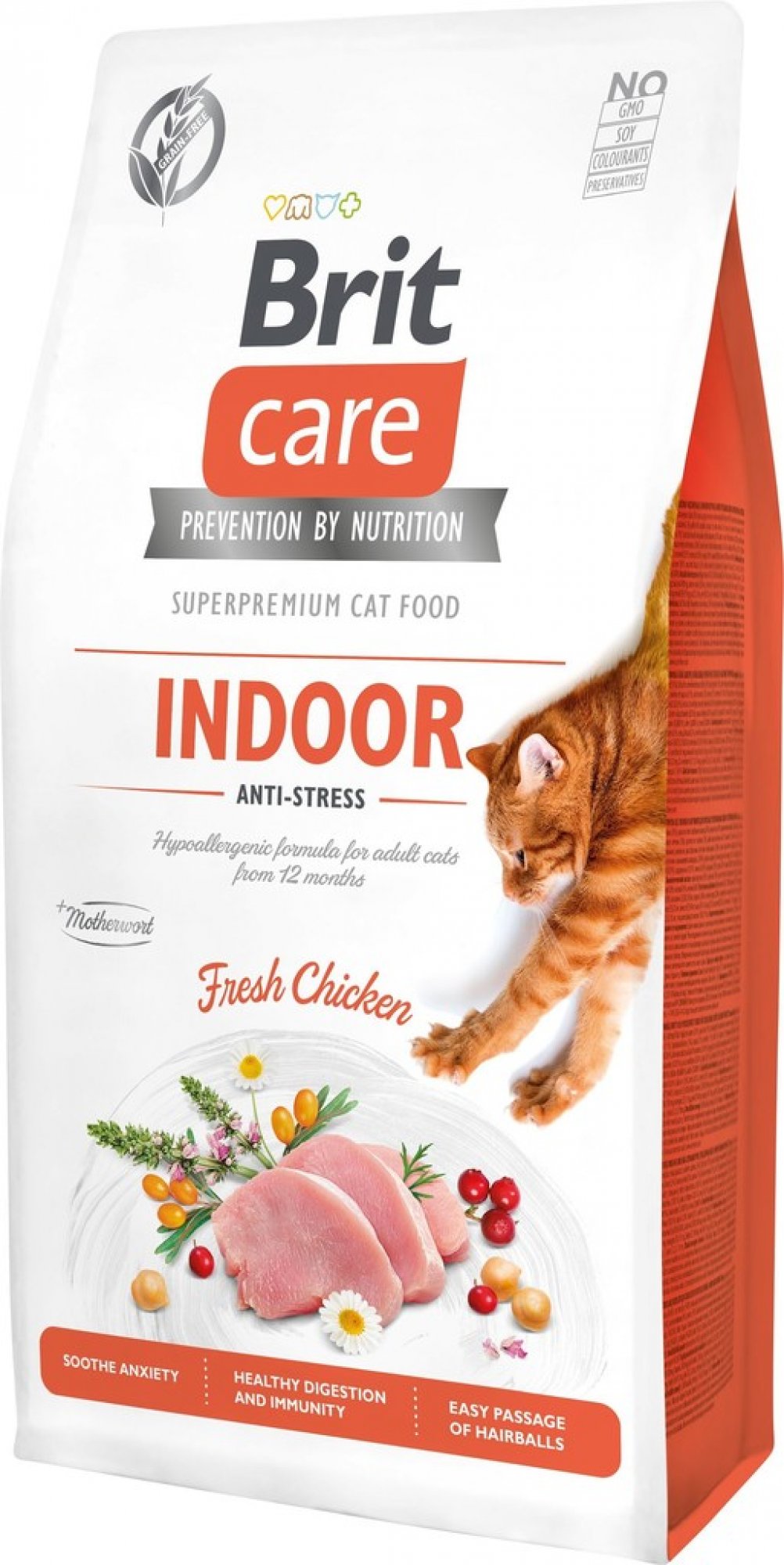 Brit Care Cat Grain Free Indoor Anti stress 2 kg