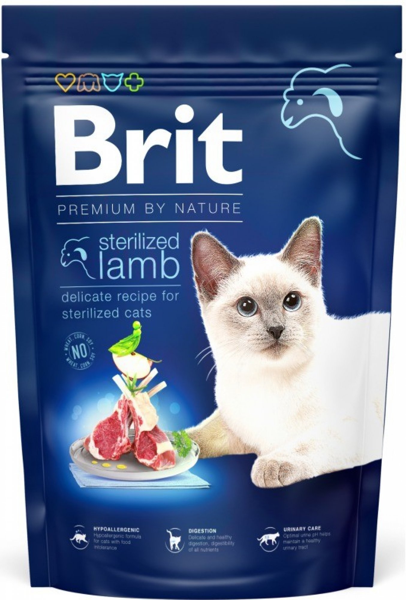  Brit Premium by Nature Cat Steril. Lamb  800 g 