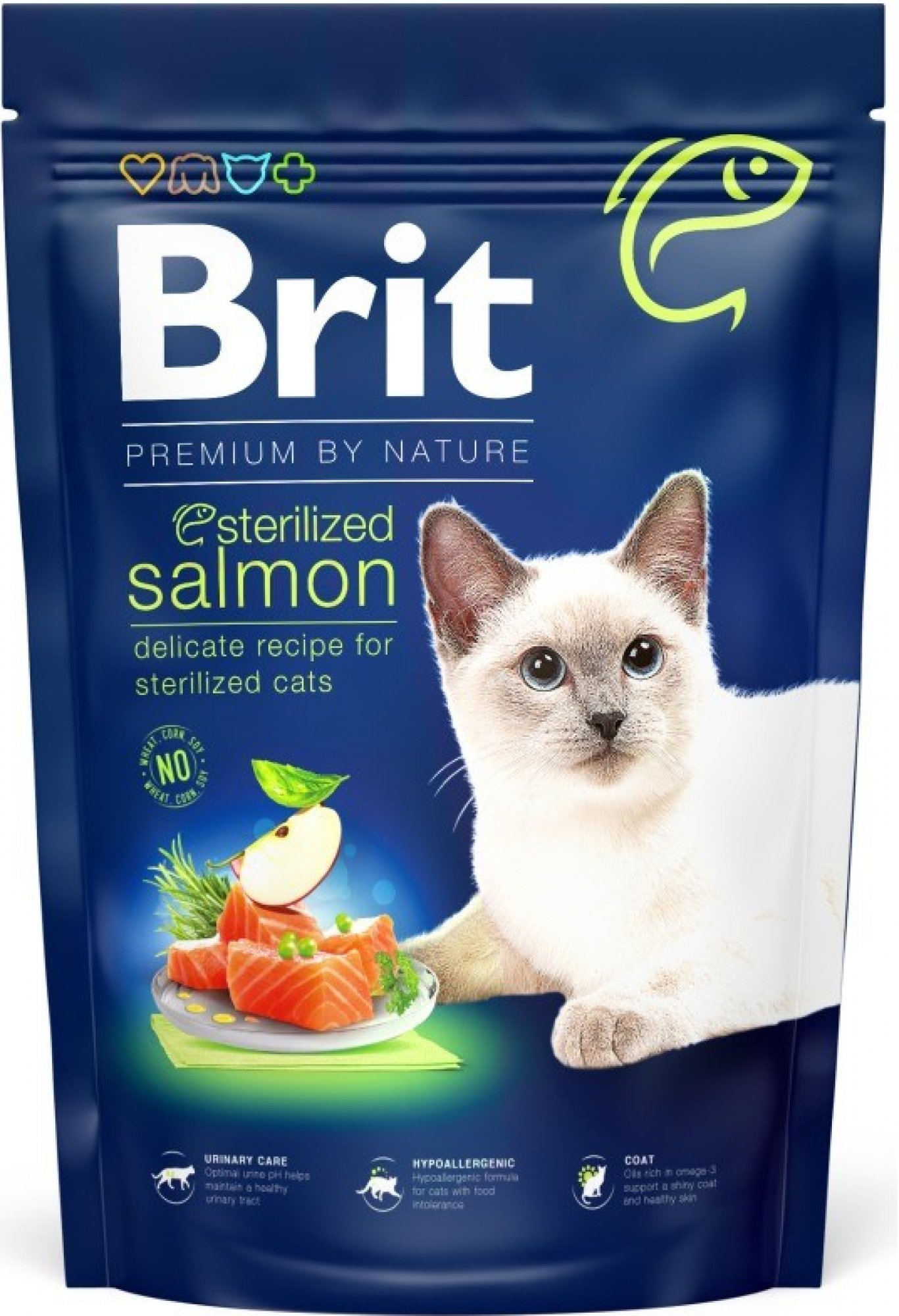  Brit Premium by Nature Cat Steril. Salmon 300 g 