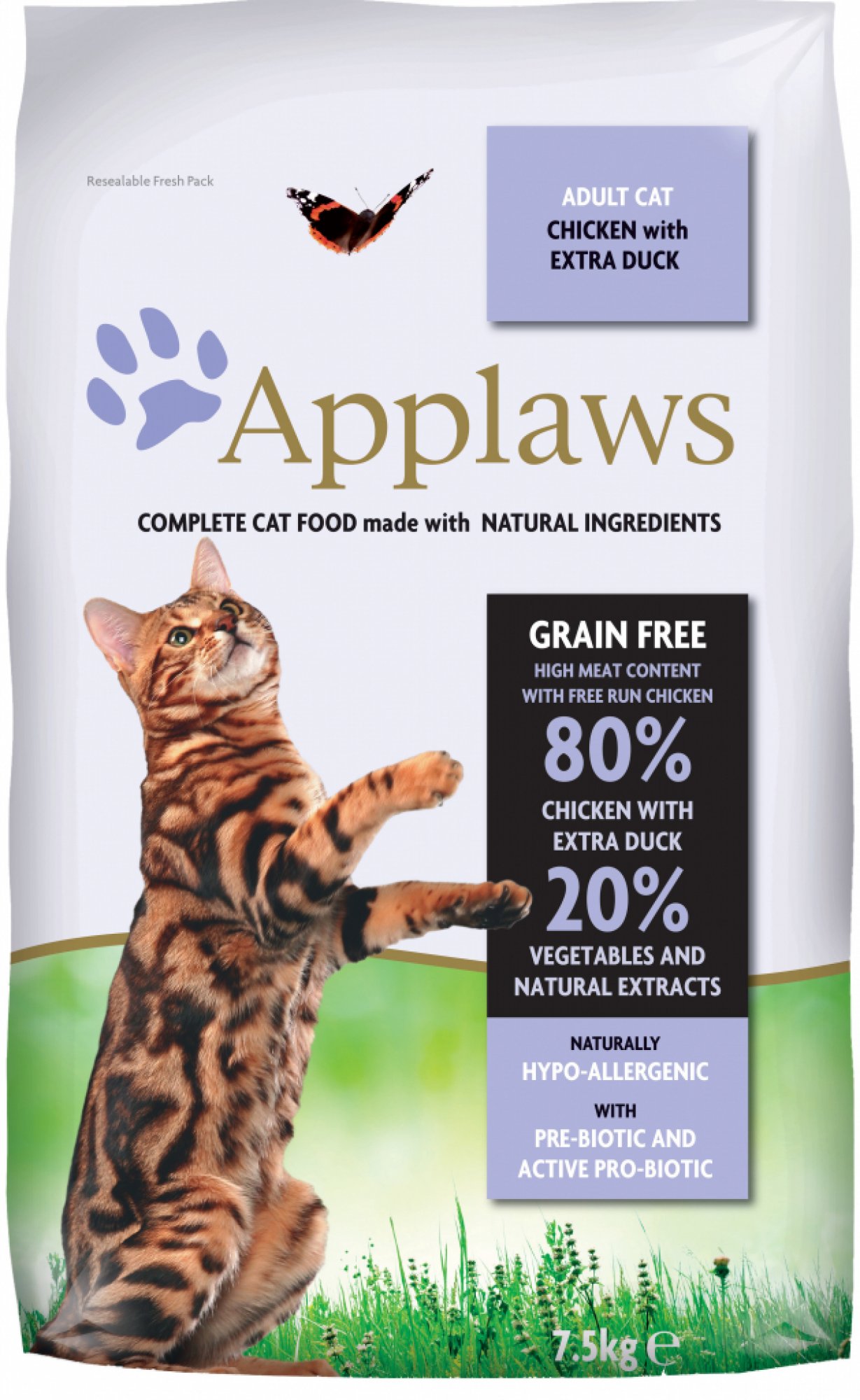  Applaws Cat Dry Adult Duck 2x7,5 kg 