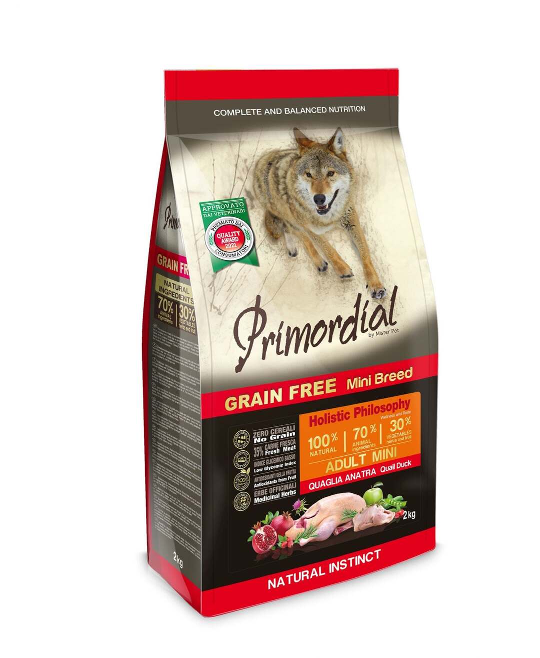Primordial GF Mini Adult Quail & Duck 6kg