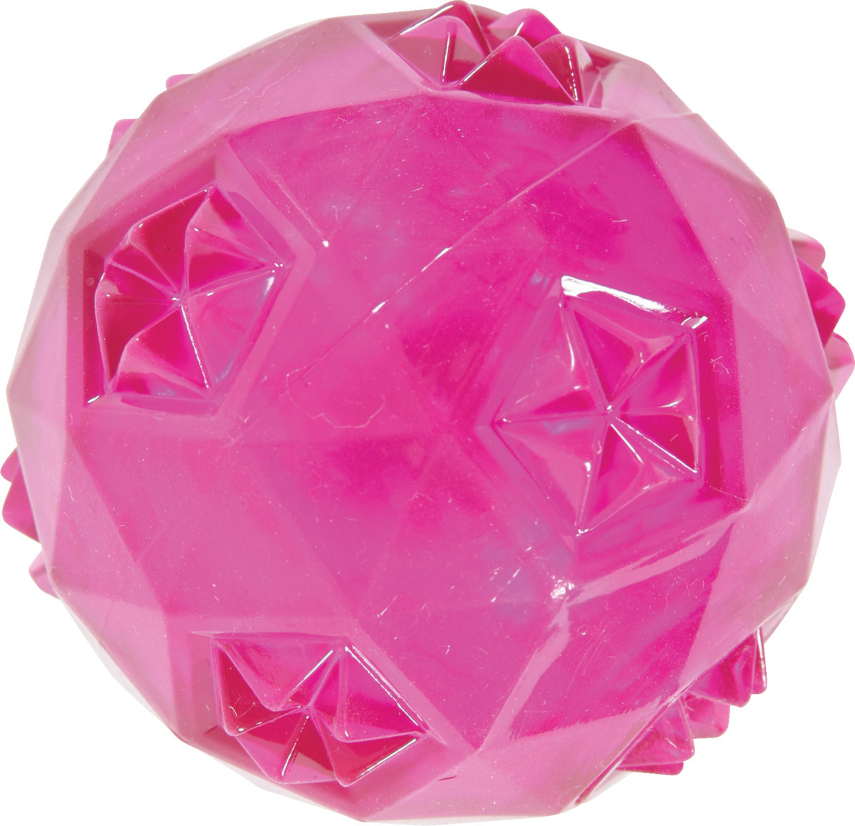 Hračka pes míček TPR POP BALL 6cm růžová Zolux