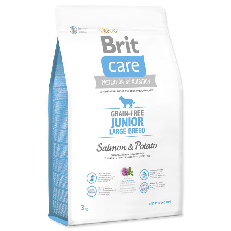 Brit Care Dog Grain-free Junior Large Breed Salmon 3 kg