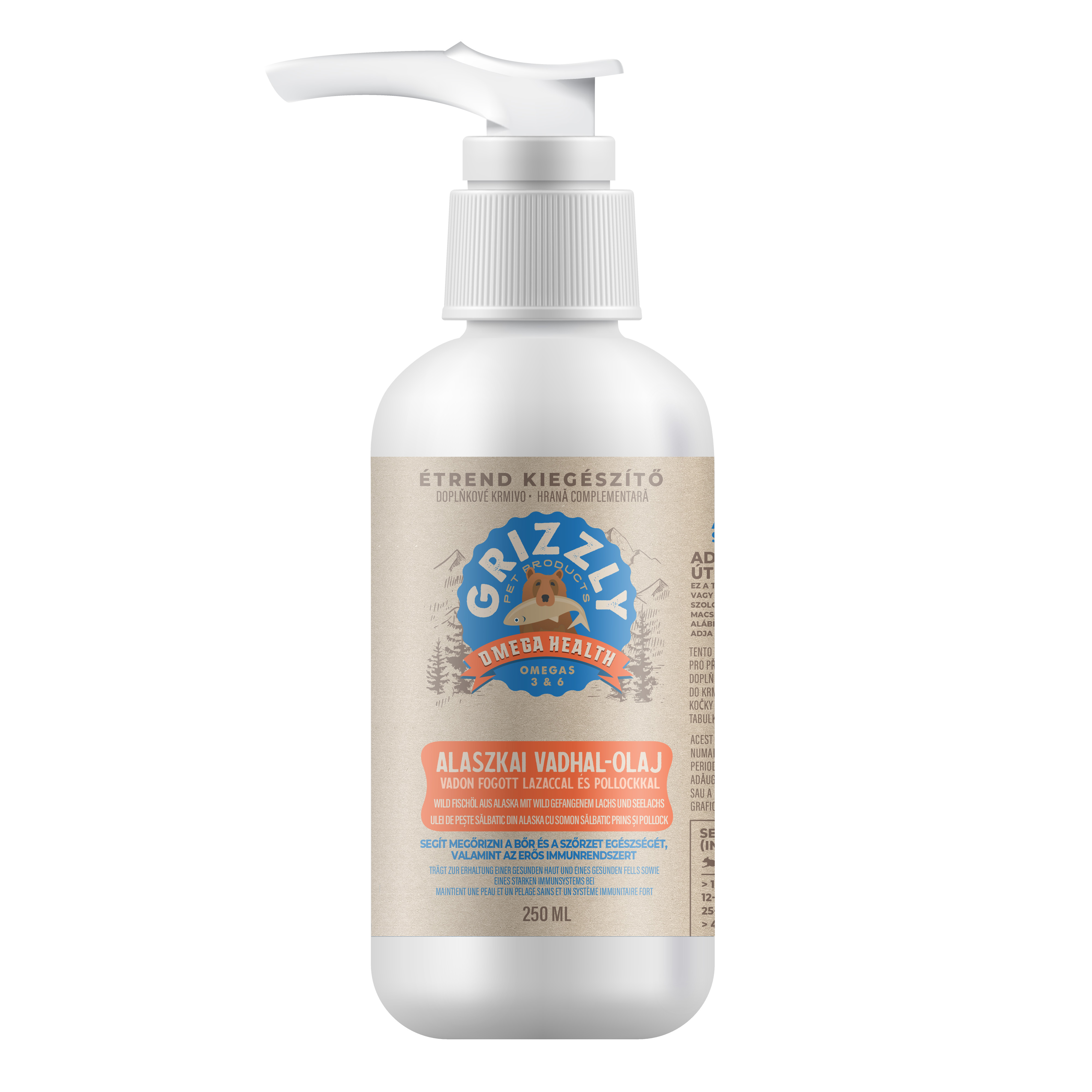 Lososový olej pes/kočka Grizzly Salmon Oil Plus 125ml
