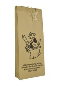 Sáčky na psí exkrementy papírové, šité s ouškem 25ks 