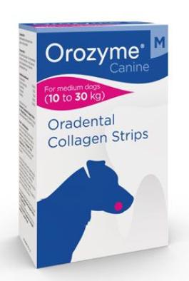 Orozyme plátky žvýkací pro psy M 10-30kg 141g 