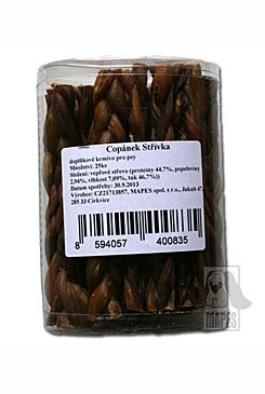 Pochoutka sušená MAPES střívka copánky dóza 25ks 