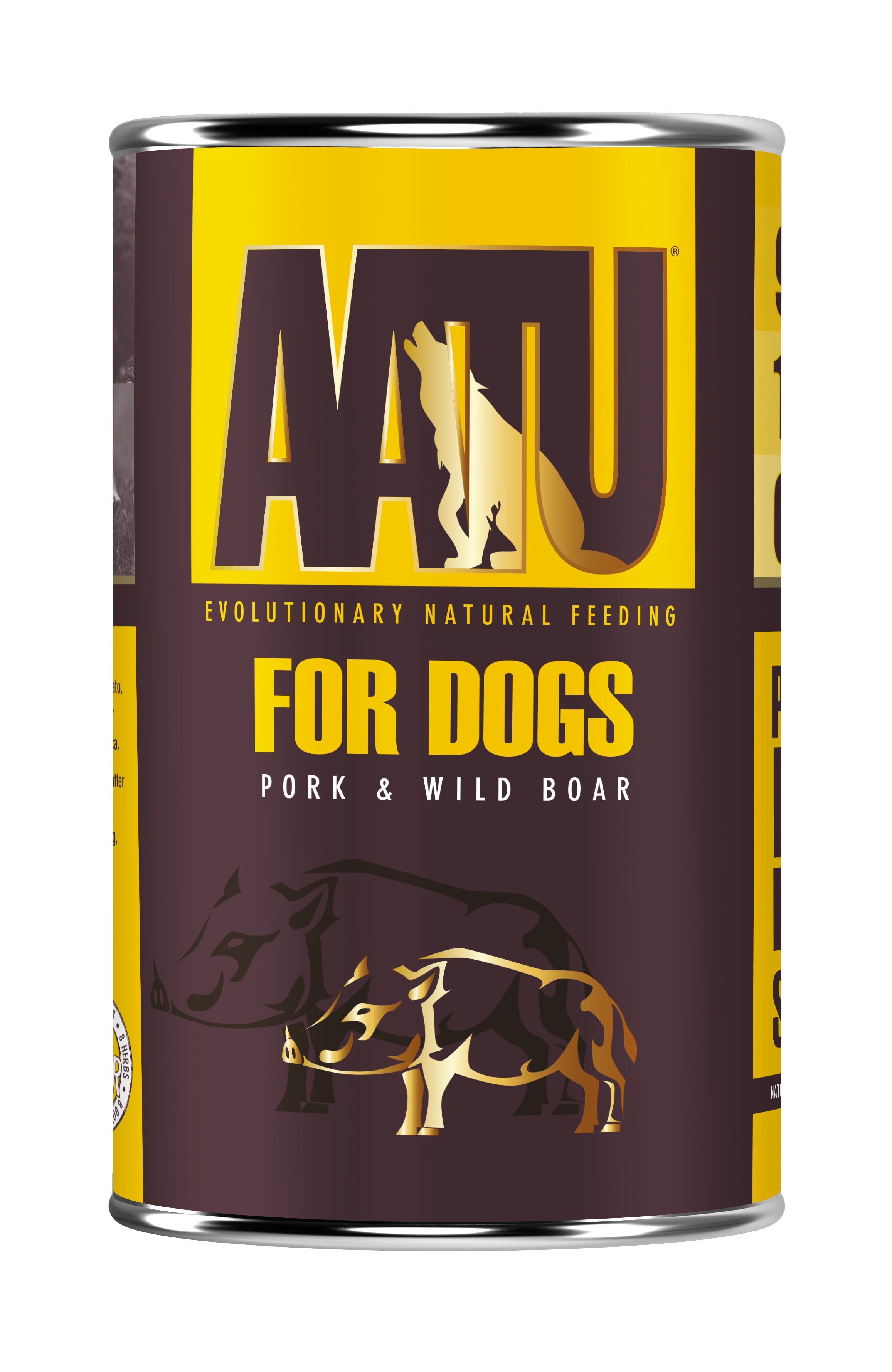 AATU Dog Wild Boar n Pork konzerva 400g 