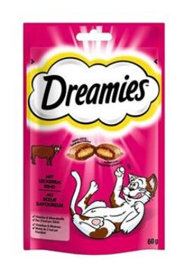 Dreamies kočka pochoutka s hovězím 60g 