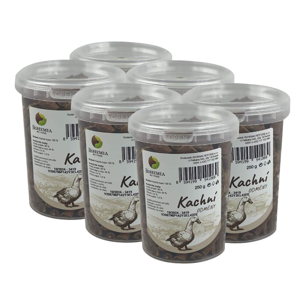 BOHEMIA 6x Kachní odměny 250g