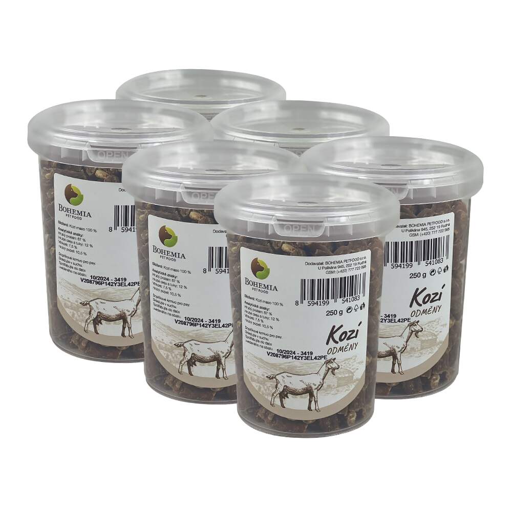 BOHEMIA 6x Kozí odměny 250g