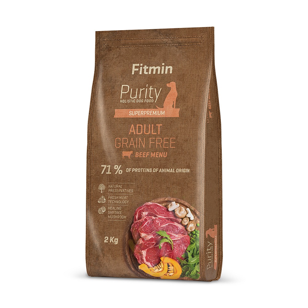 Fitmin Purity Adult Beef Grain Free kompletní krmivo pro psy 2 kg