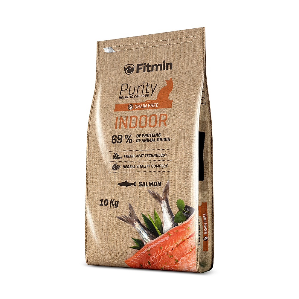 Fitmin Purity Indoor kompletní krmivo pro kočky 10 kg