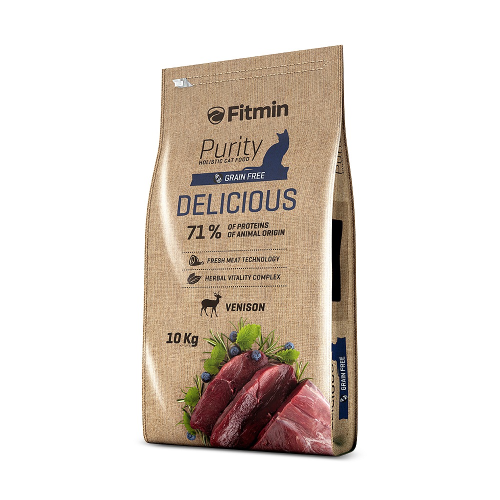 Fitmin Purity Delicious kompletní krmivo pro kočky 10 kg