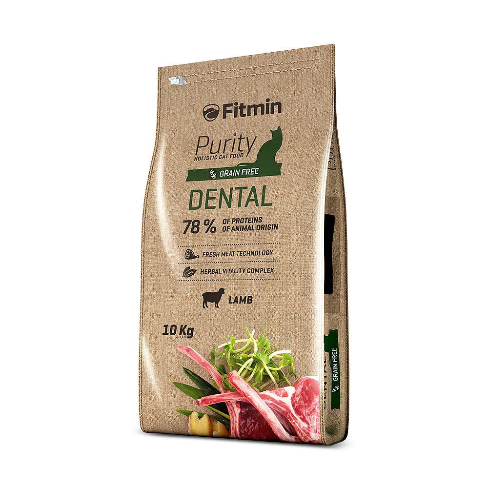 Fitmin Purity Dental kompletní krmivo pro kočky 10 kg