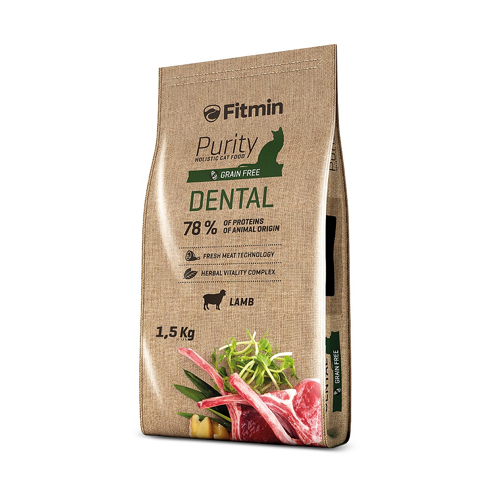 Fitmin Purity Dental kompletní krmivo pro kočky 1,5 kg