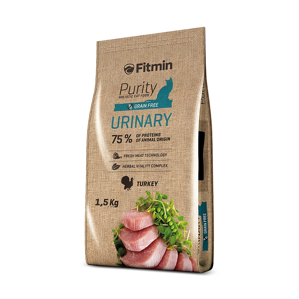 Fitmin Purity Urinary kompletní krmivo pro kočky 1,5 kg