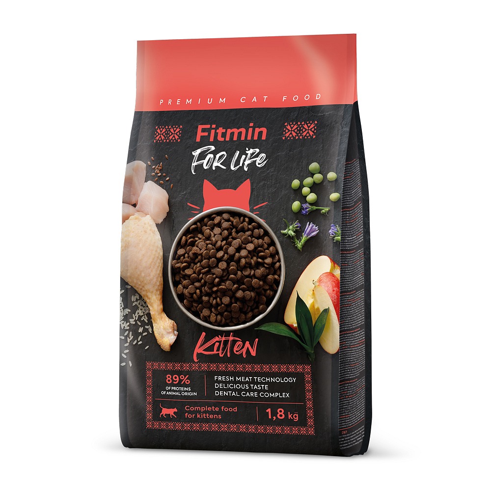 Fitmin For Life Kitten kompletní krmivo pro koťata 1,8 kg