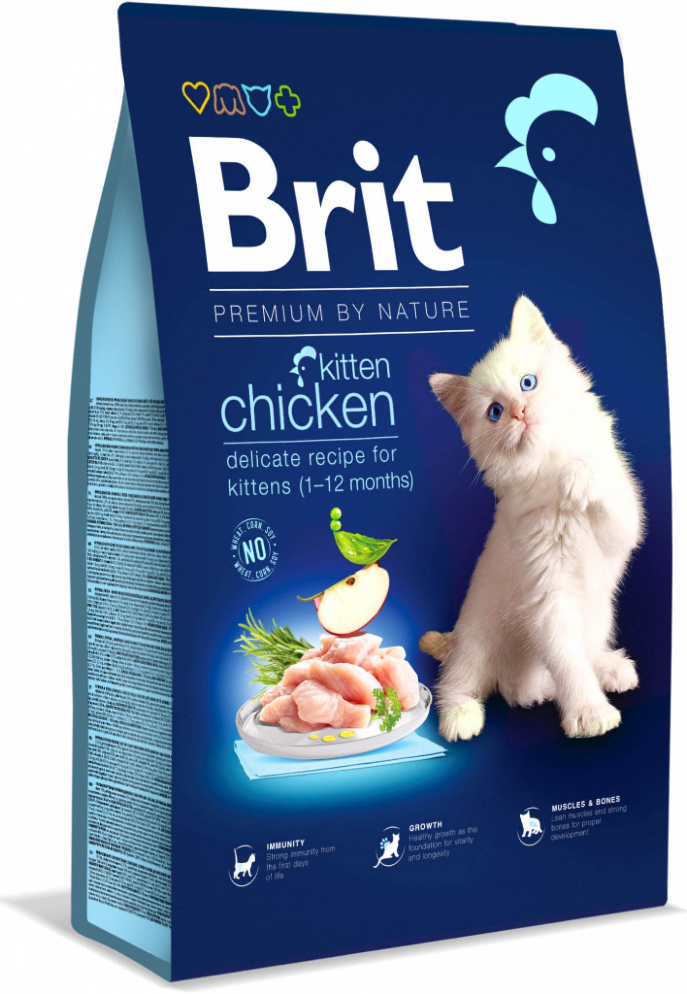Brit Premium by Nature Cat Kitten Chicken 8 kg