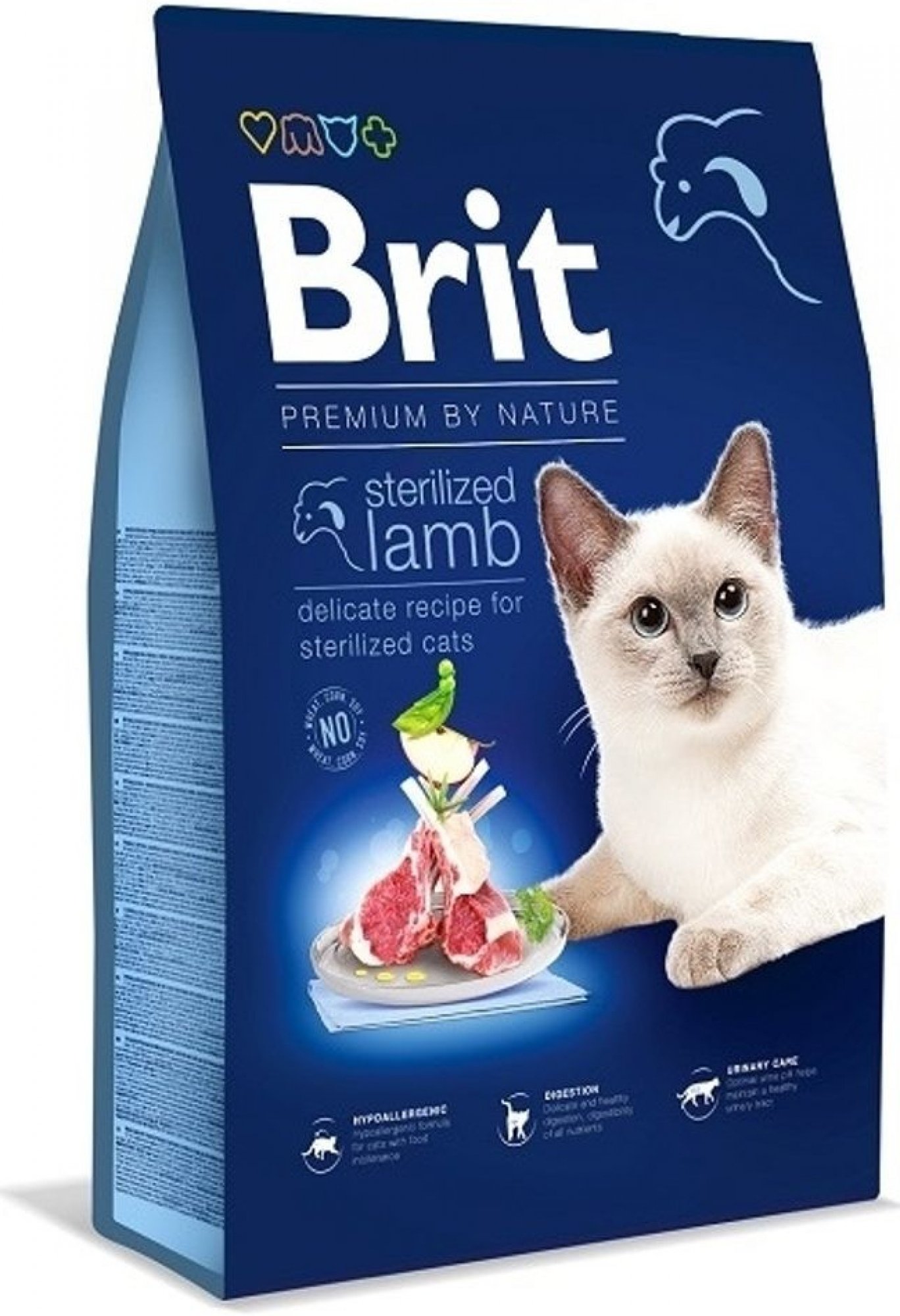 Brit Premium by Nature Cat Steril. Lamb 8 kg