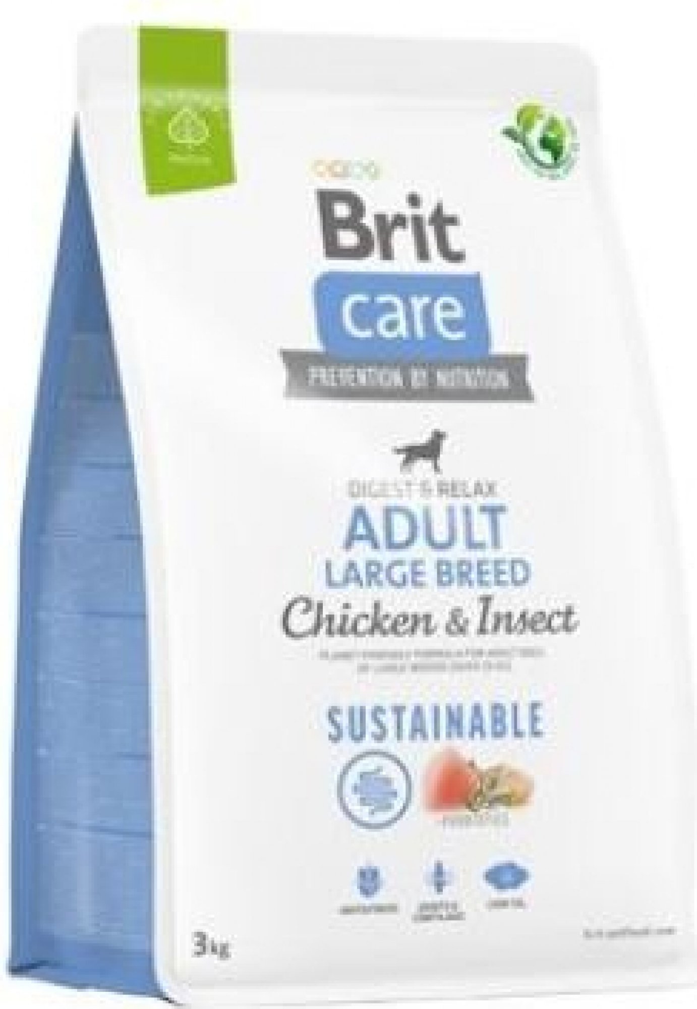  Brit Care Dog Sustainable Adult Large Breed Chicken+Insect 3 kg 