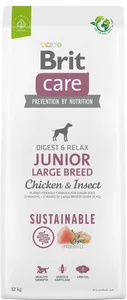 Brit Care Dog Sustainable Junior Large Breed Chicken+Insect 12 kg 
