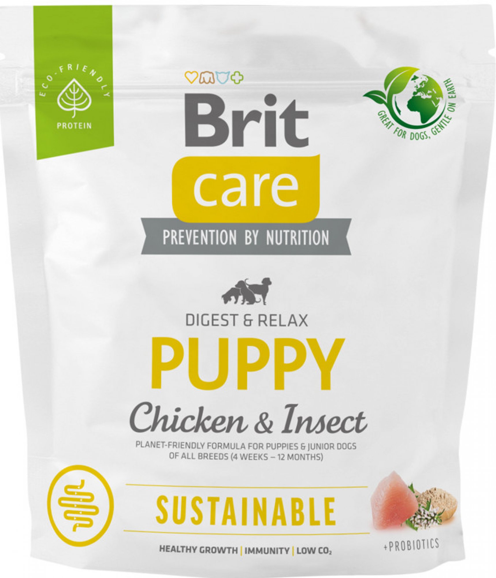  Brit Care Dog Sustainable Puppy Chicken+Insect 1 kg 