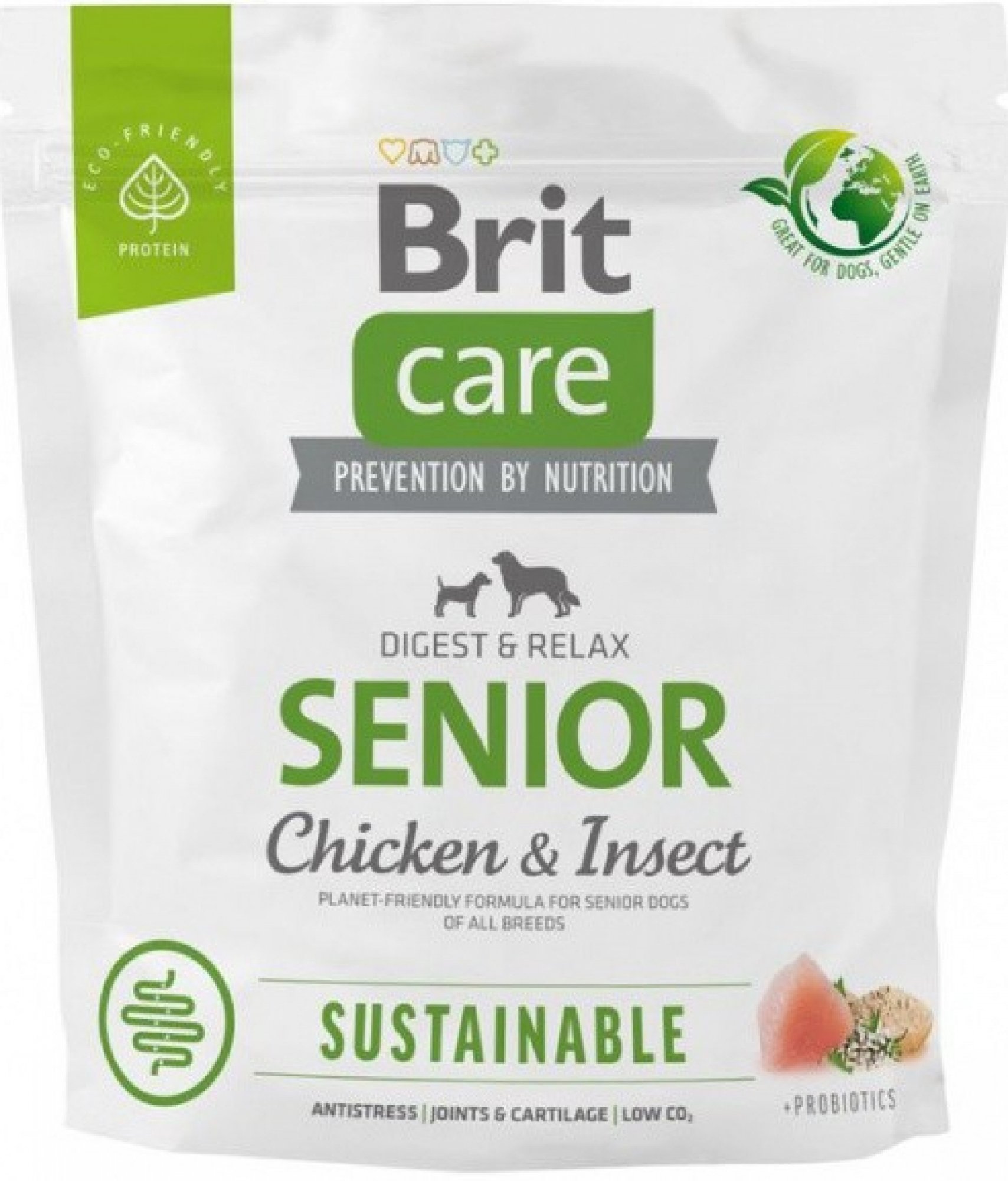  Brit Care Dog Sustainable Senior Chicken+Insect 1 kg 