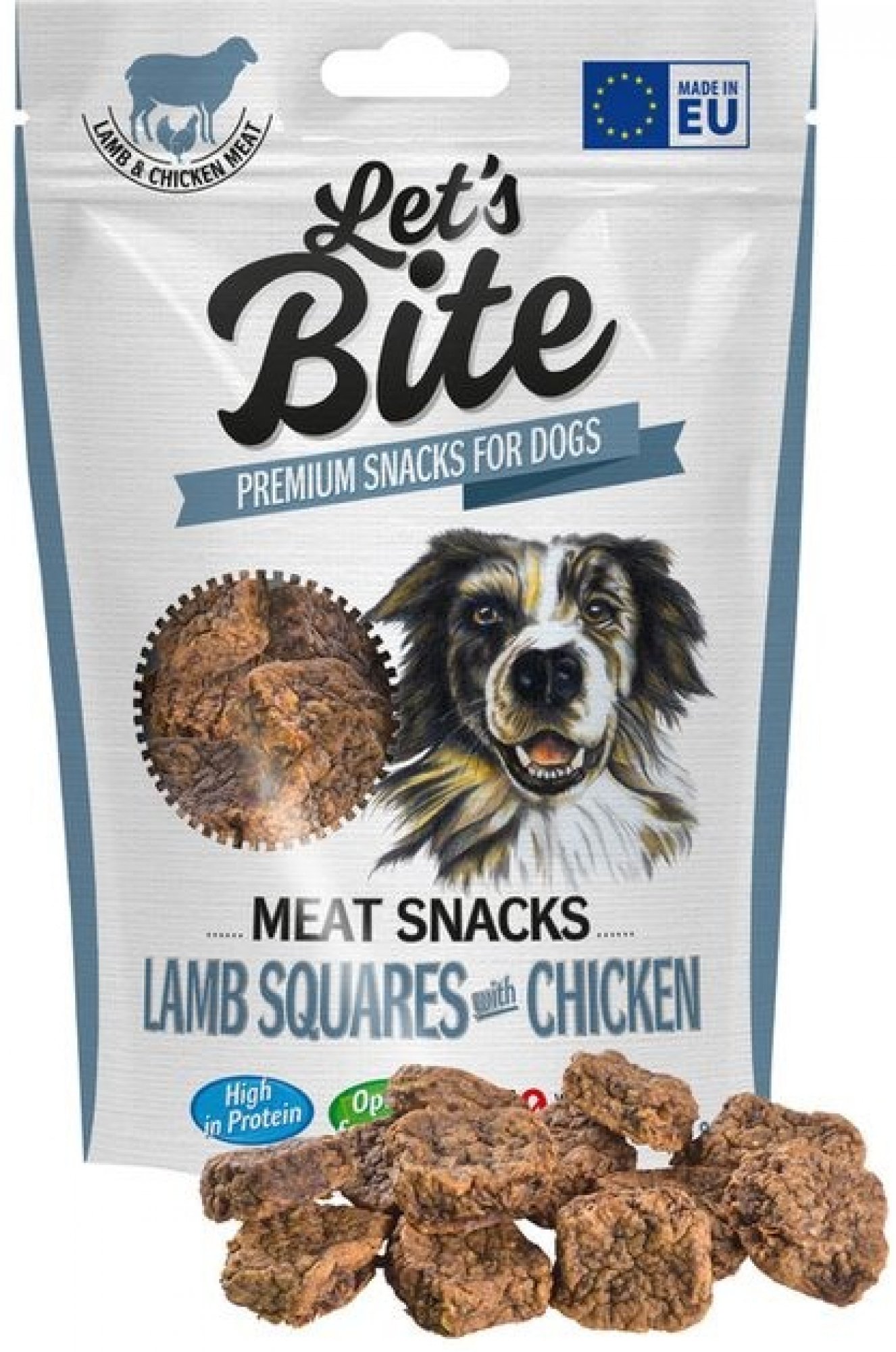  Brit DOG Let’s Bite Meat Snacks Lamb Squares with Chicken 80 g 