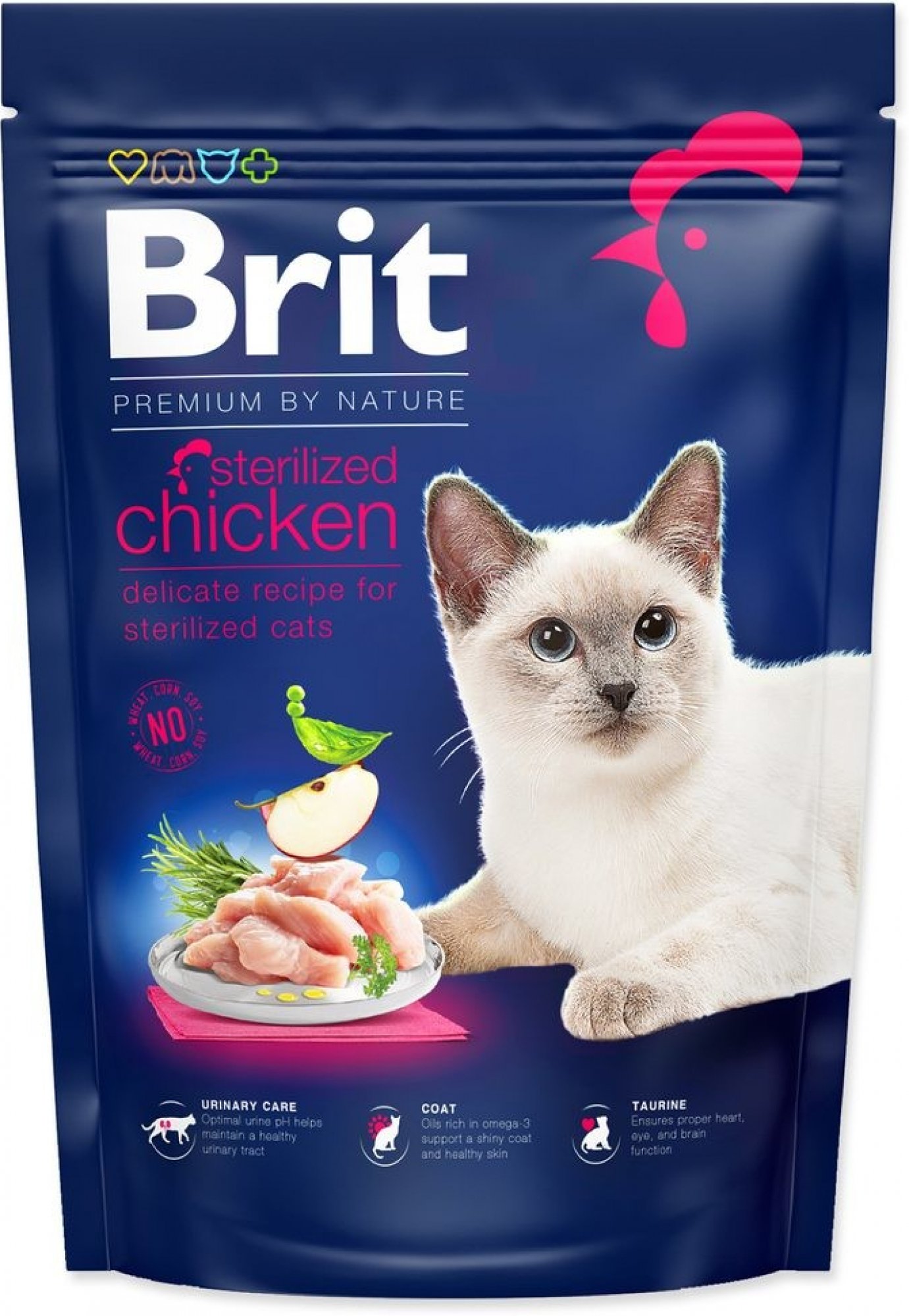  Brit Premium by Nature Cat Steril. Chicken 300 g 