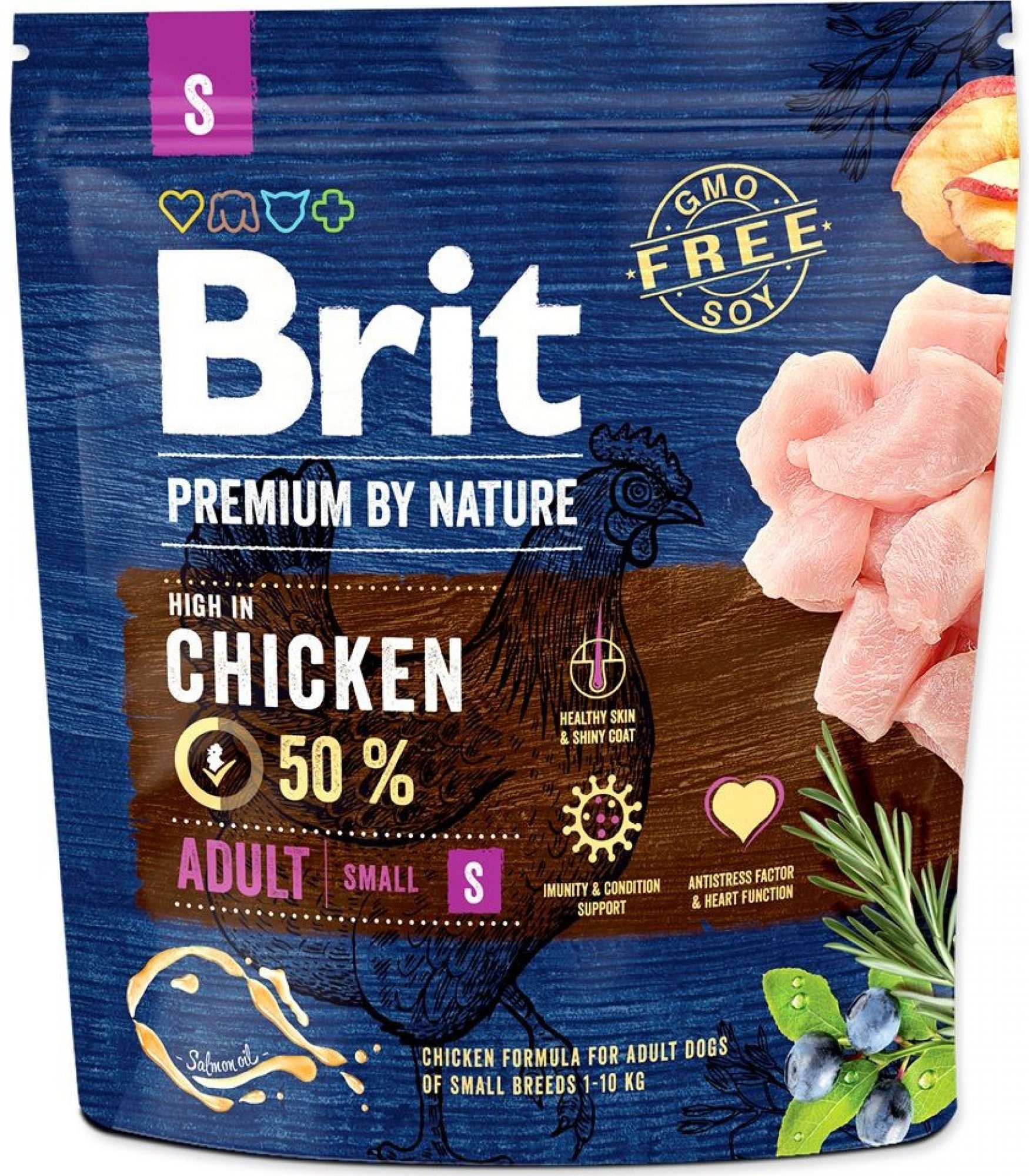  Brit Premium by Nature Dog Adult S 1 kg 