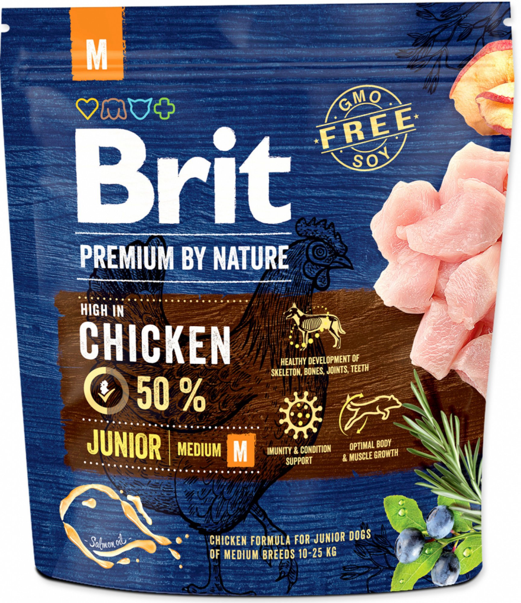  Brit Premium by Nature Dog Junior M 1 kg 