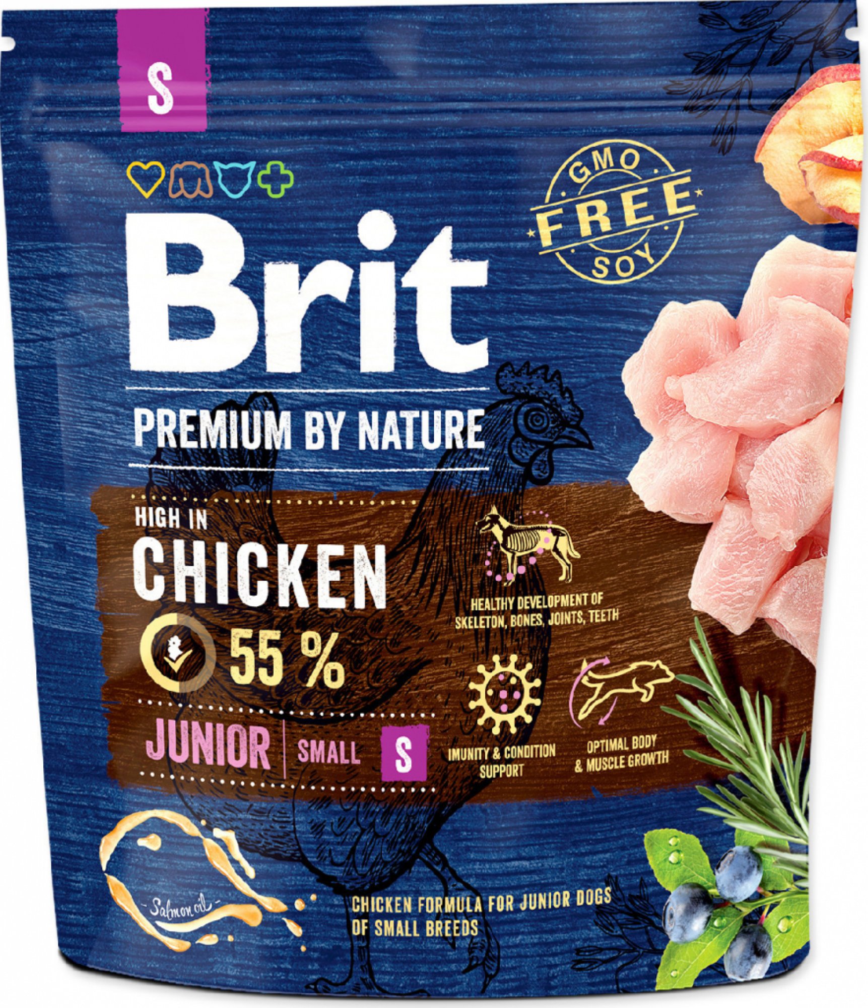  Brit Premium by Nature Dog Junior S 1 kg 
