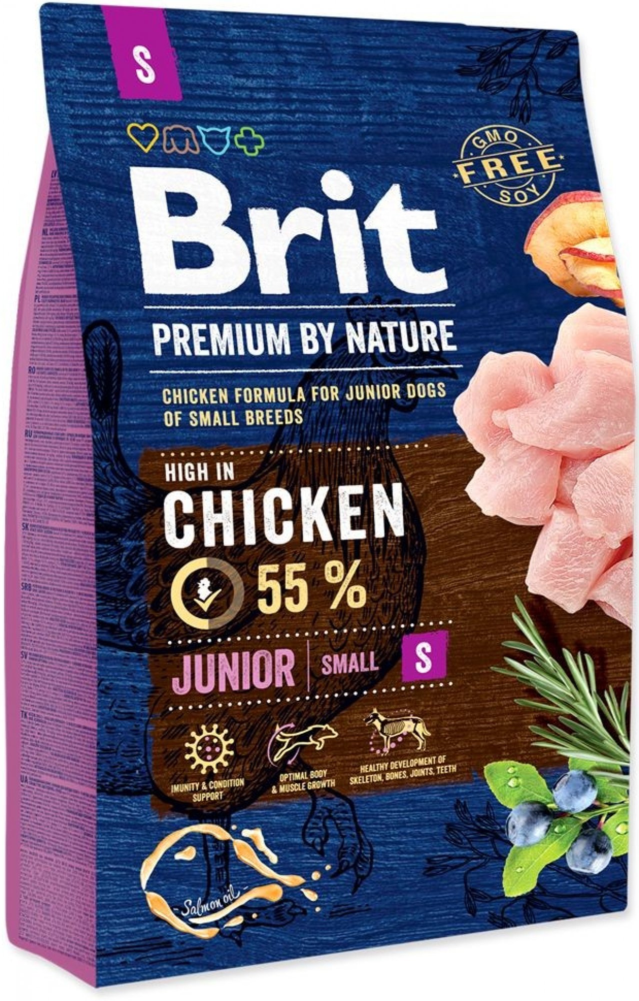  Brit Premium by Nature Dog Junior S 8 kg 