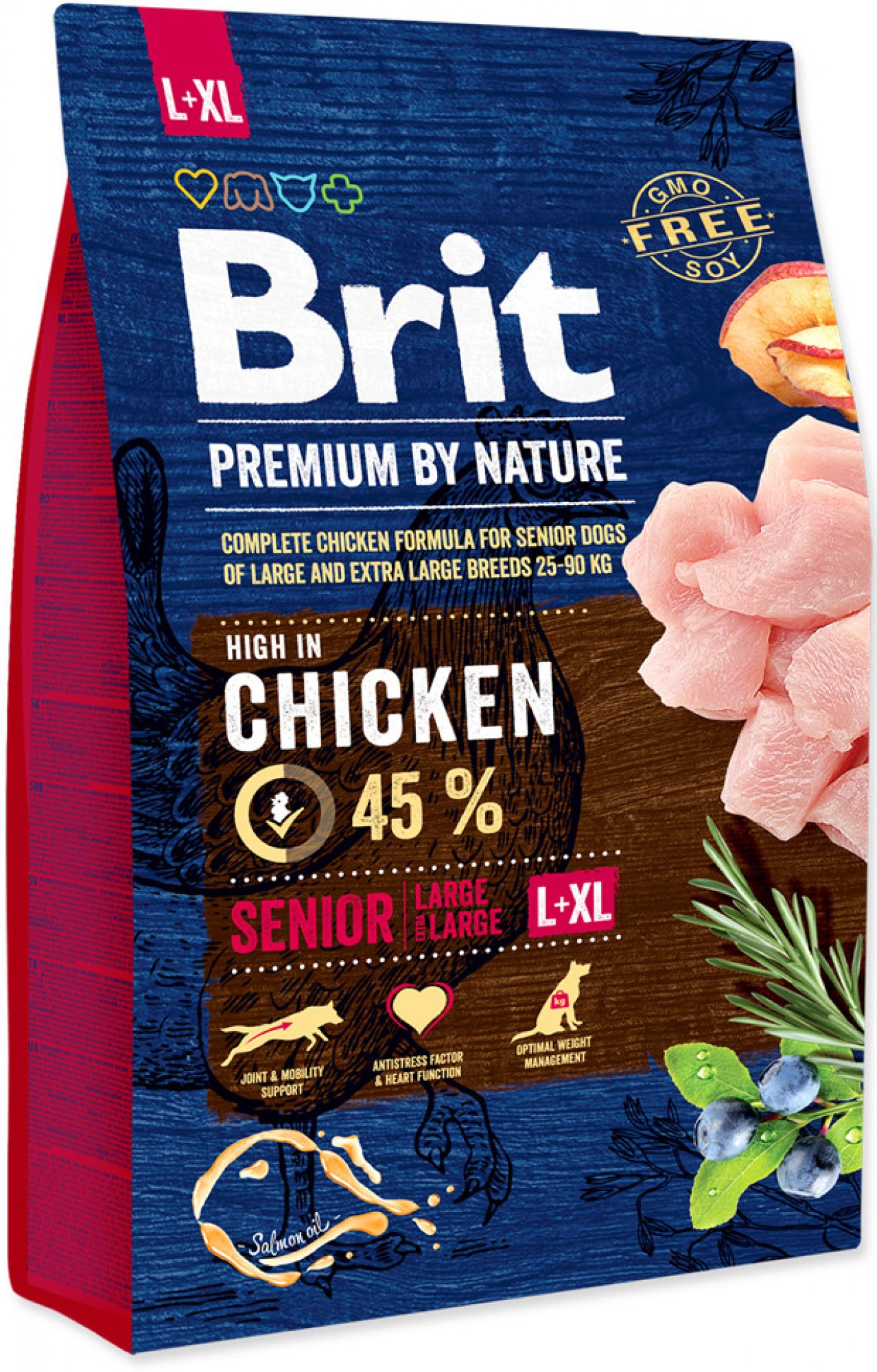  Brit Premium by Nature Dog Senior L+XL 3 kg 