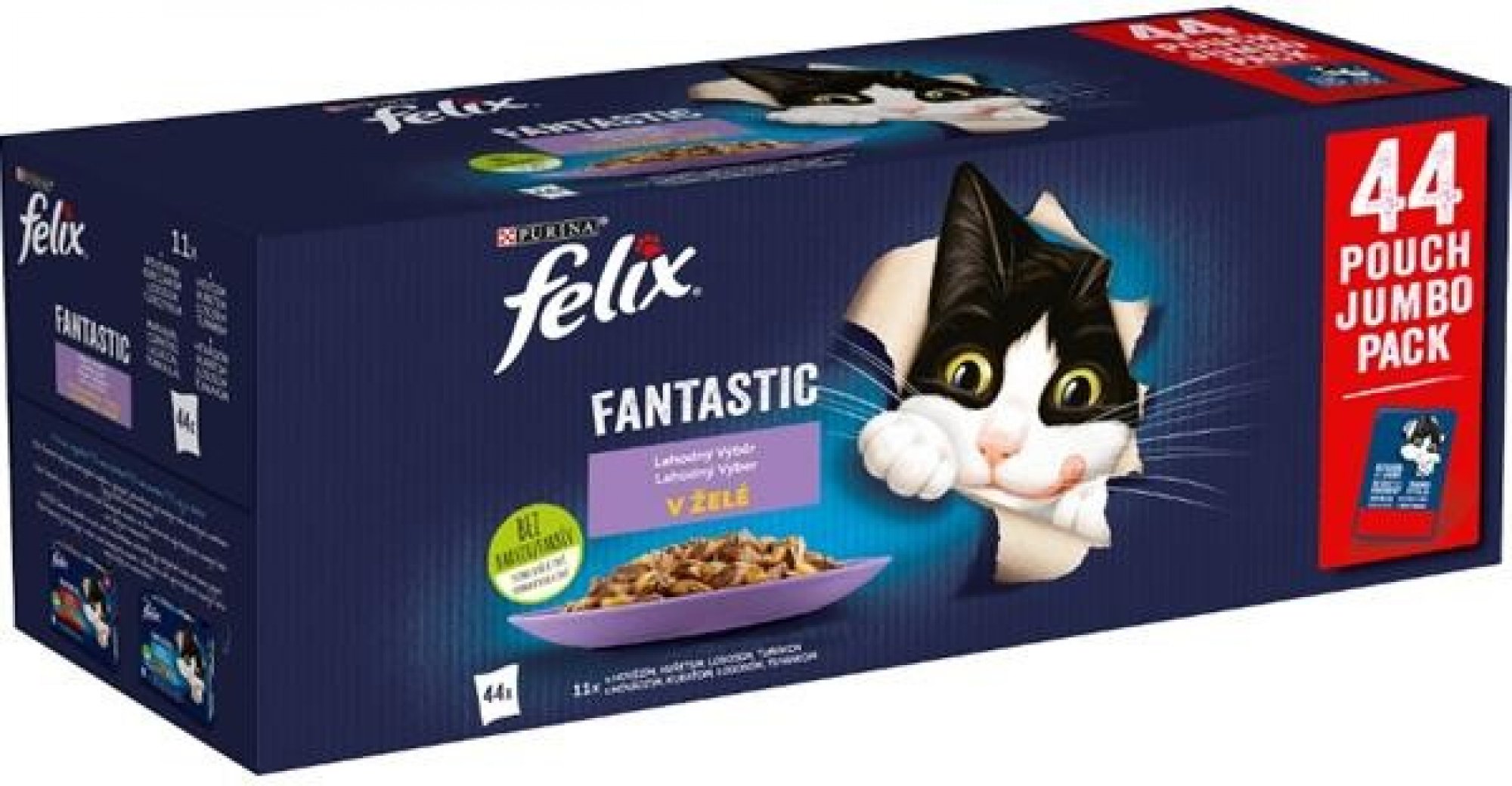 Felix cat kapsička Fantastic Multipack masový výběr v želé 44 x 85 g