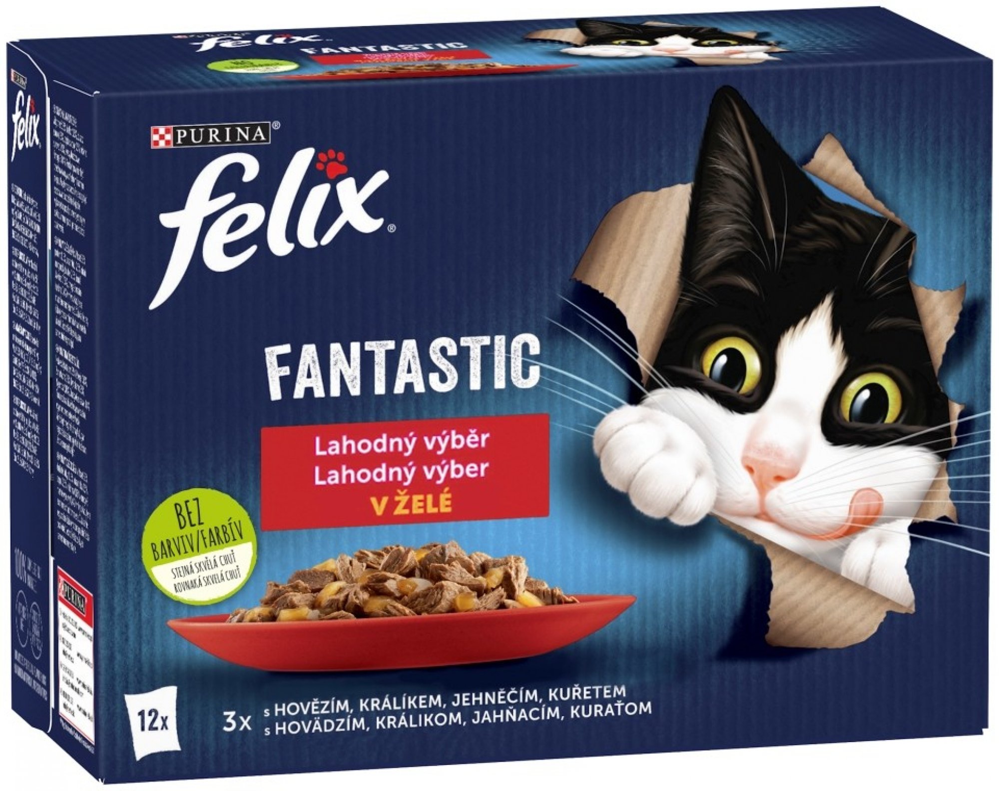 Felix cat kapsička Fantastic Multipack masový výběr 12 x 85 g