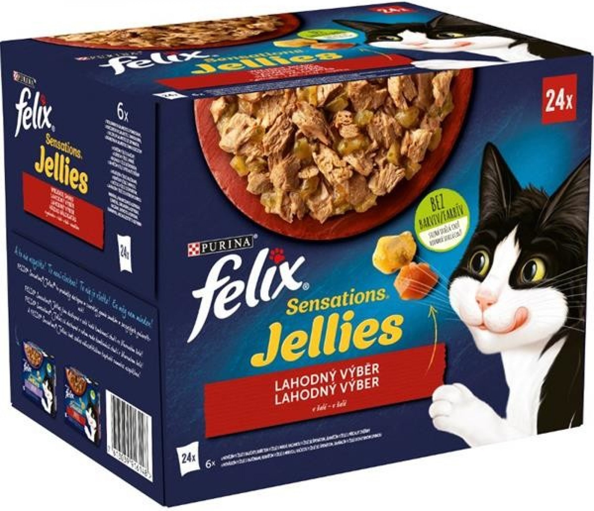 Felix cat kapsička Sensations Jellies v želé 24 x 85 g