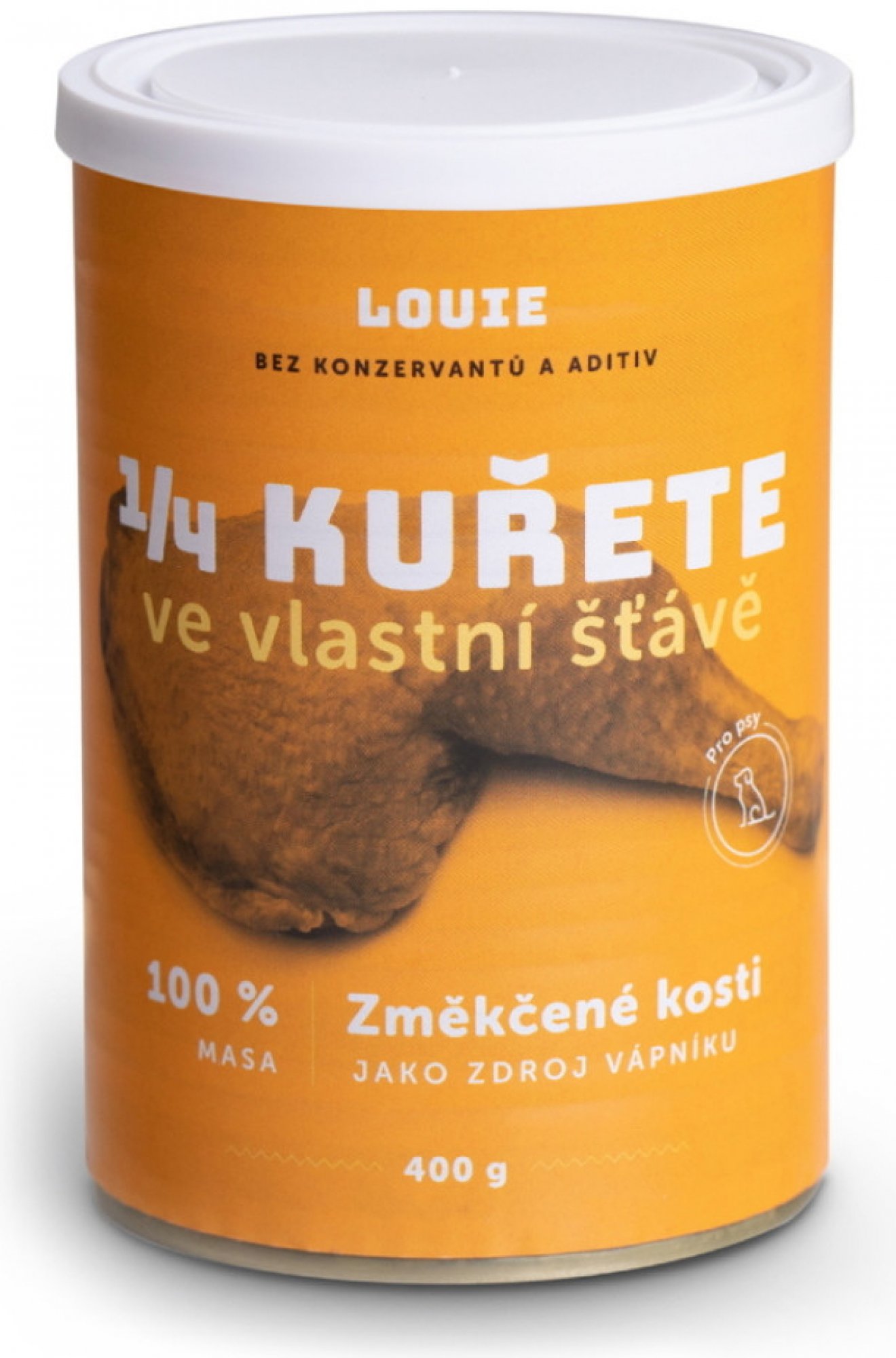  LOUIE konzerva pro psy 1/4 kuřete 400 g