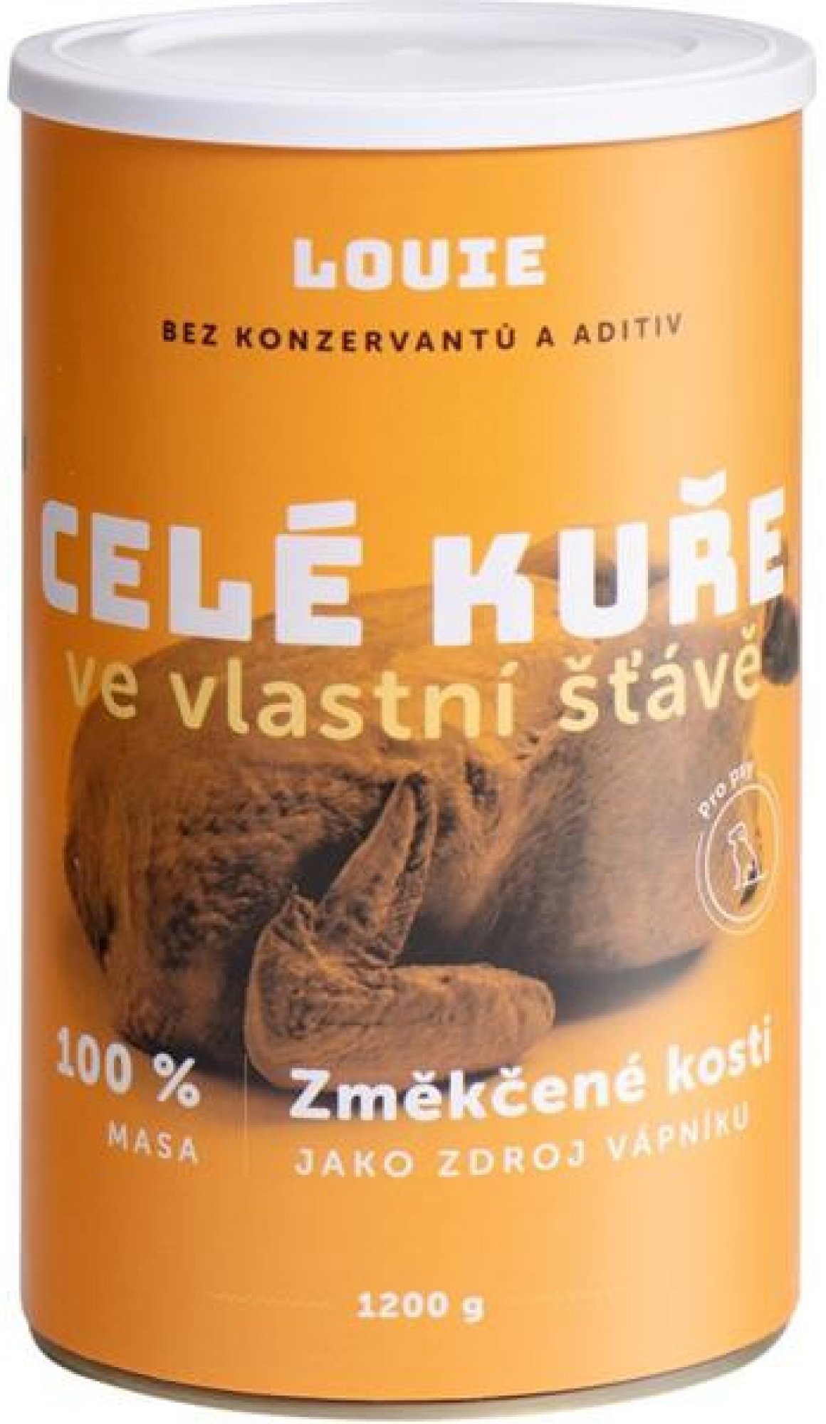  LOUIE konzerva pro psy celé kuře 1200 g