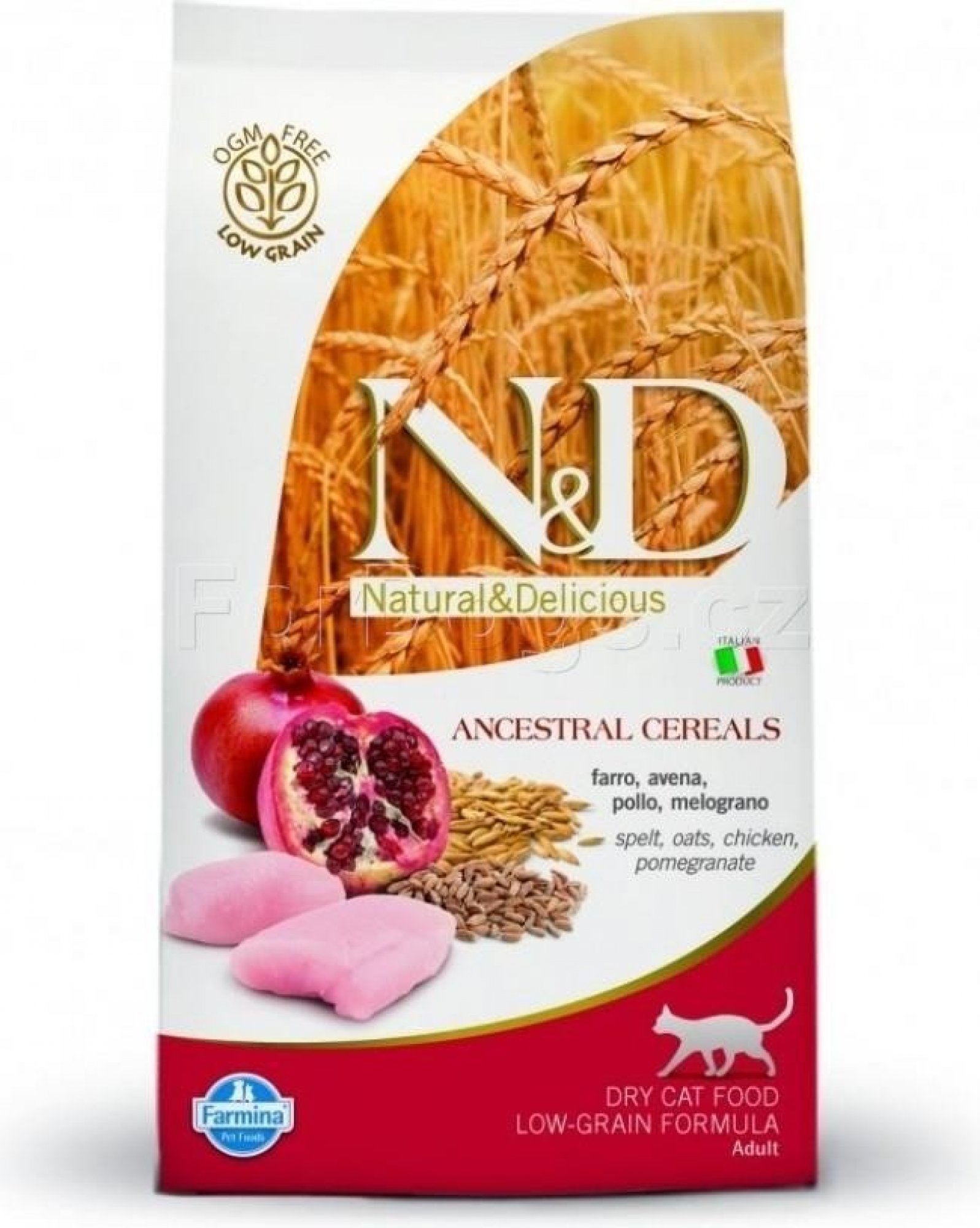  N&D Low Grain Cat Adult Chicken & Pomegr 1,5 kg 