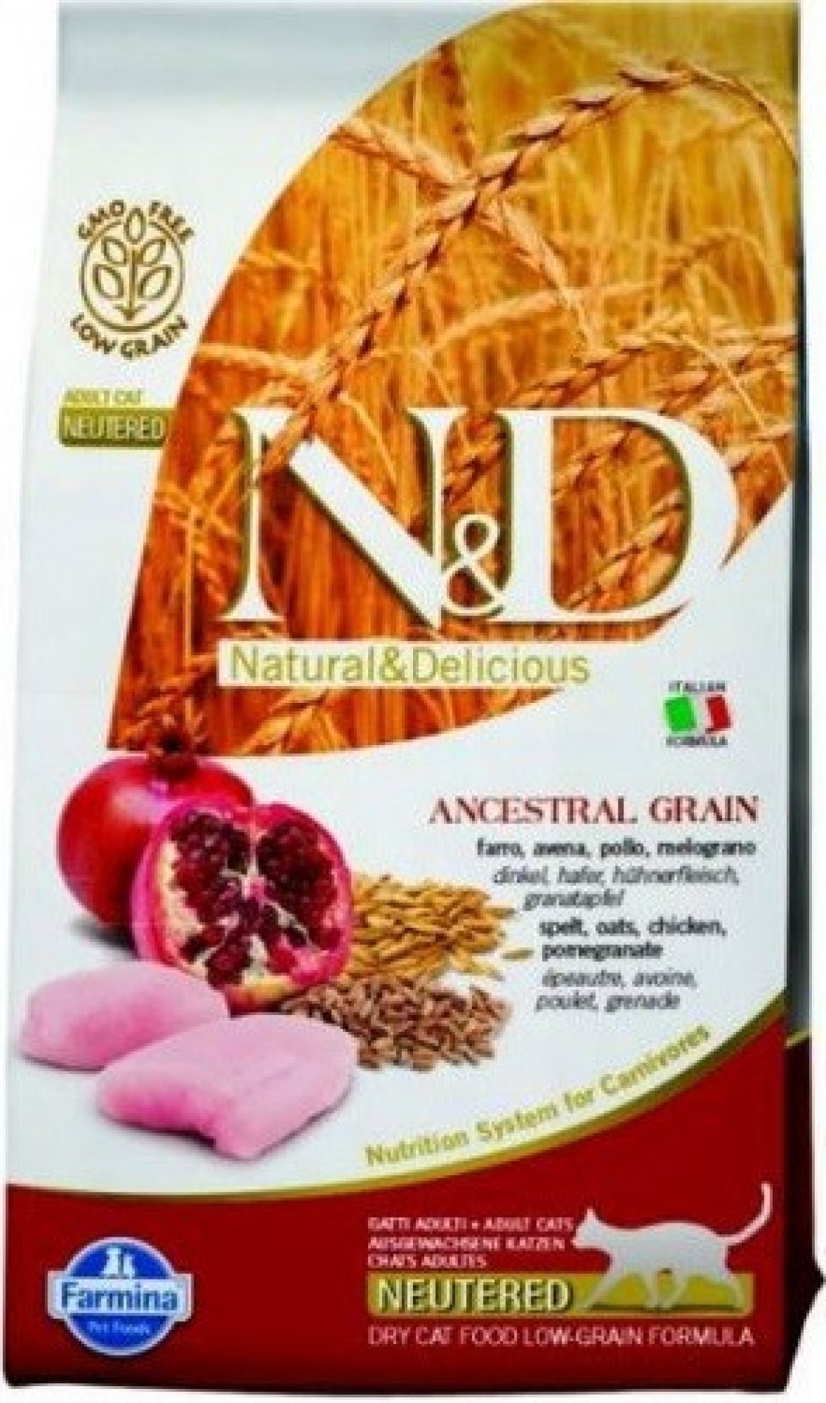 N&D Low Grain Cat Neutered Chicken & Pomegranate 0,3 kg 