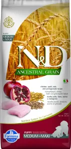 N&D Low Grain Dog Puppy M/L Chicken & Pomegranate 12 kg 