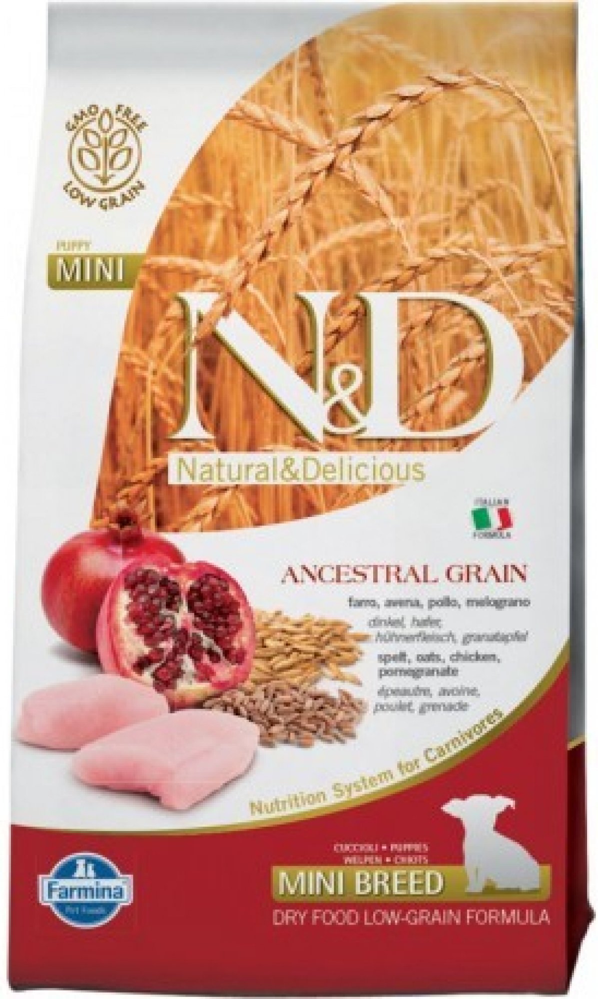 N&D Low Grain Dog Puppy Mini Chicken & Pomegranate 2,5 kg 