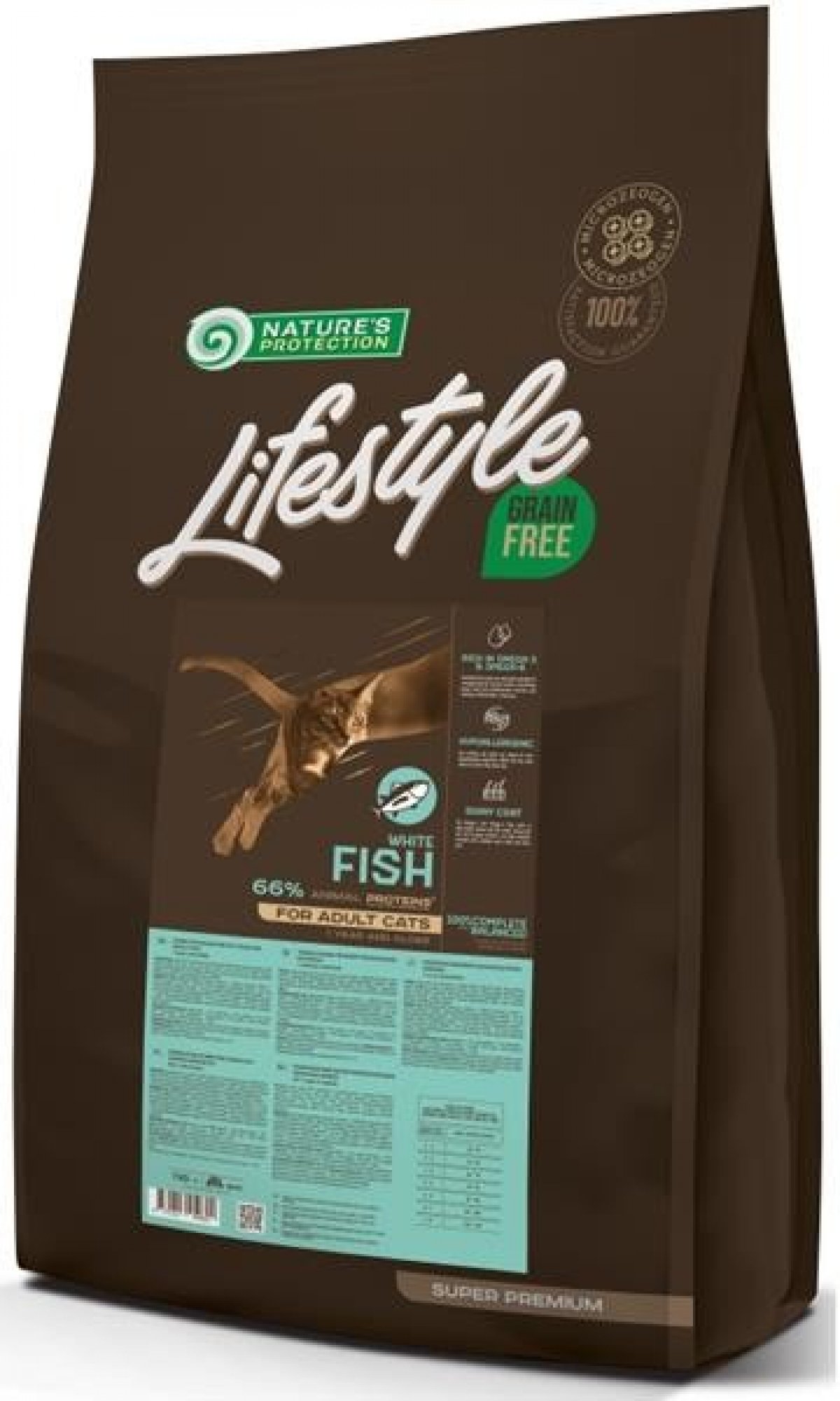  Nature's Protection Cat Dry LifeStyle GF Adult White Fish 7 kg 