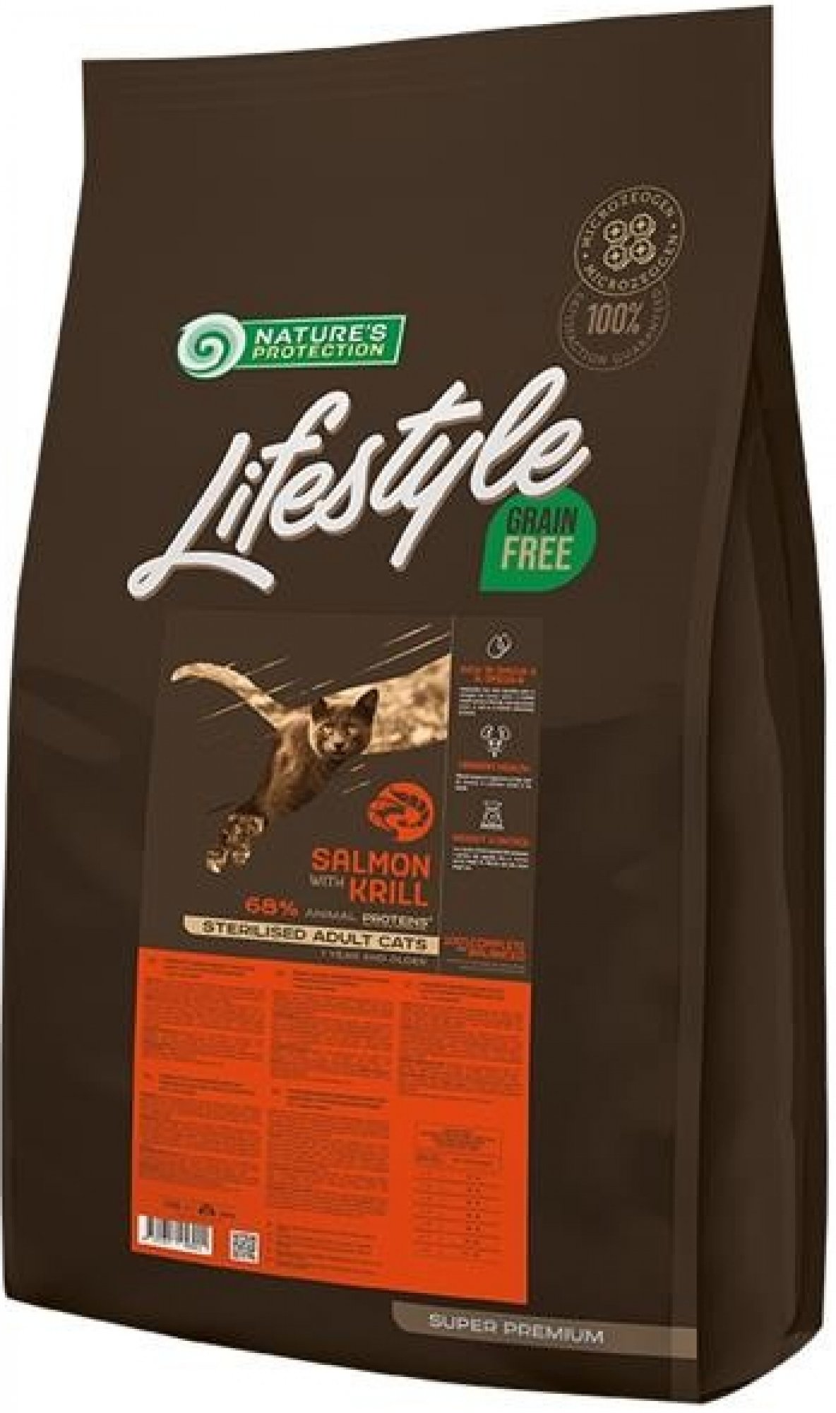  Nature's Protection Cat Dry LifeStyle GF Sterilised Salmon 7 kg 