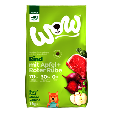 WOW granule Hovězí Adult 1 kg Minis