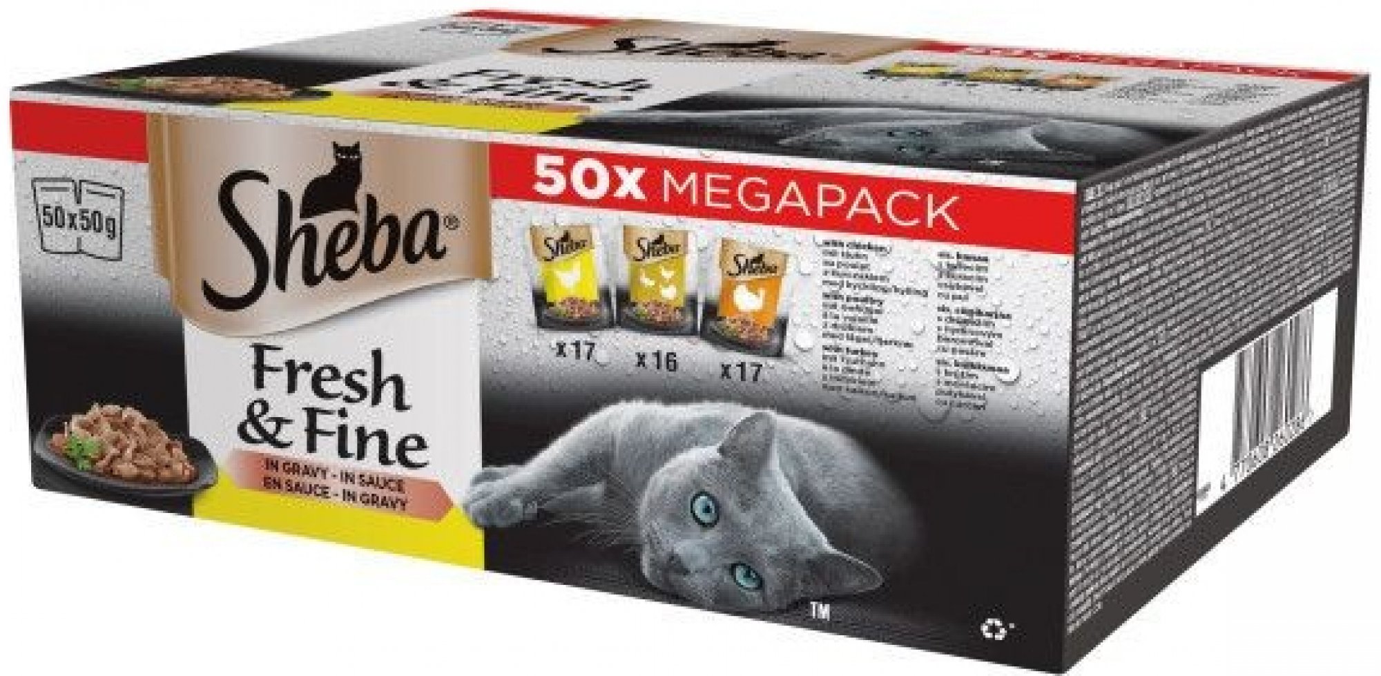 Sheba kapsa Fresh&Fine drůbeží výběr 50x50g