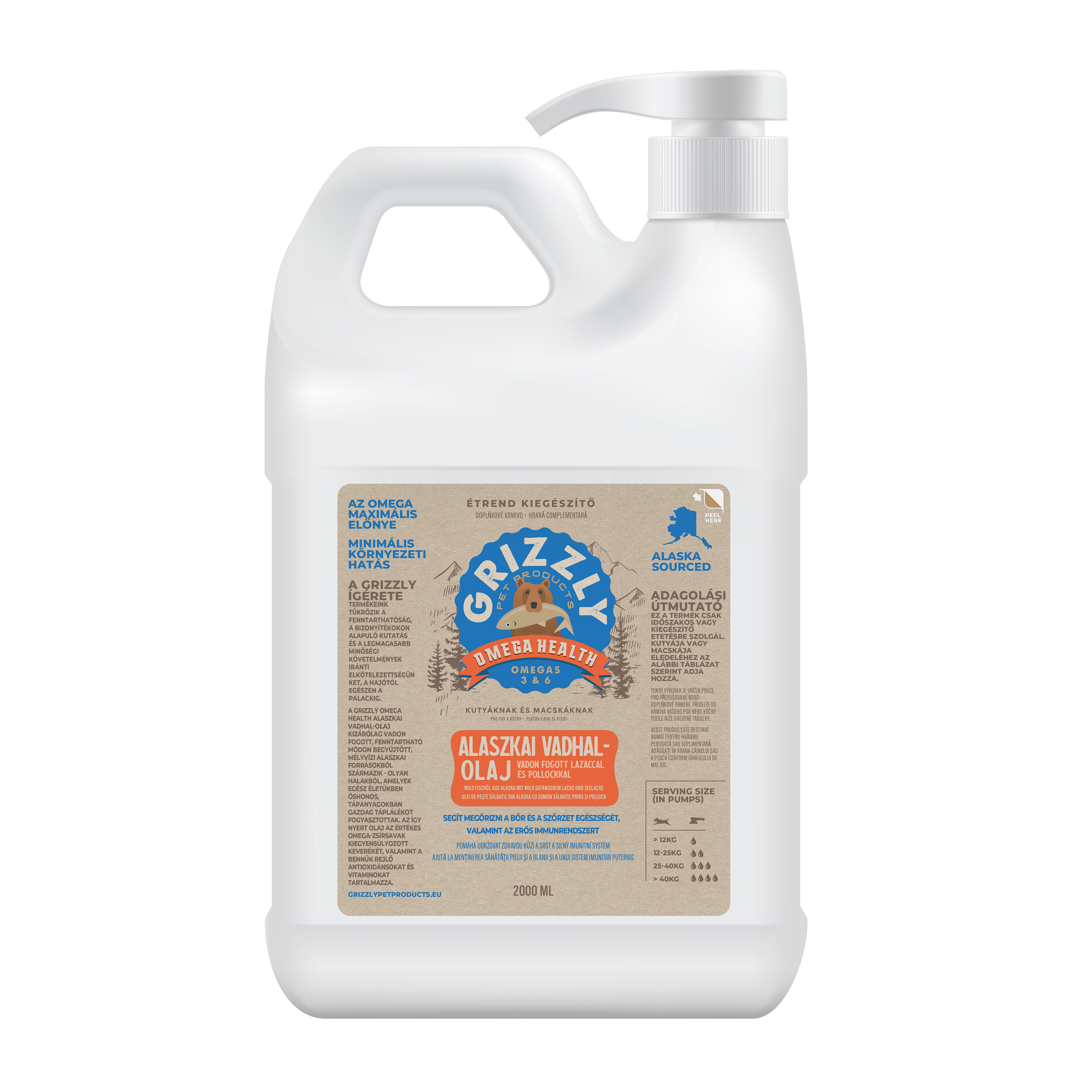 Lososový olej pes Grizzly Salmon Oil Plus 2000ml 