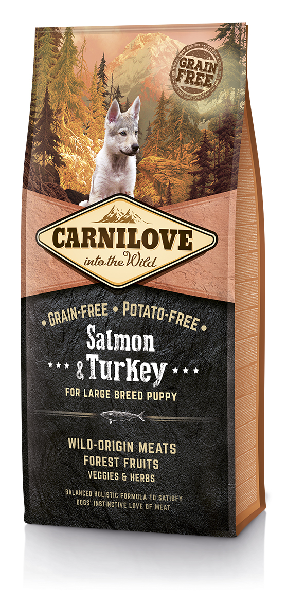 Carnilove Dog Salmon & Turkey for LB Puppies 12kg 